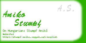 aniko stumpf business card